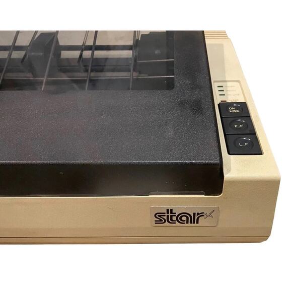 Star Micronics Gemini-10X Dot Matrix Printer Vintage Parallel Port -Tested Power - Picture 2 of 6